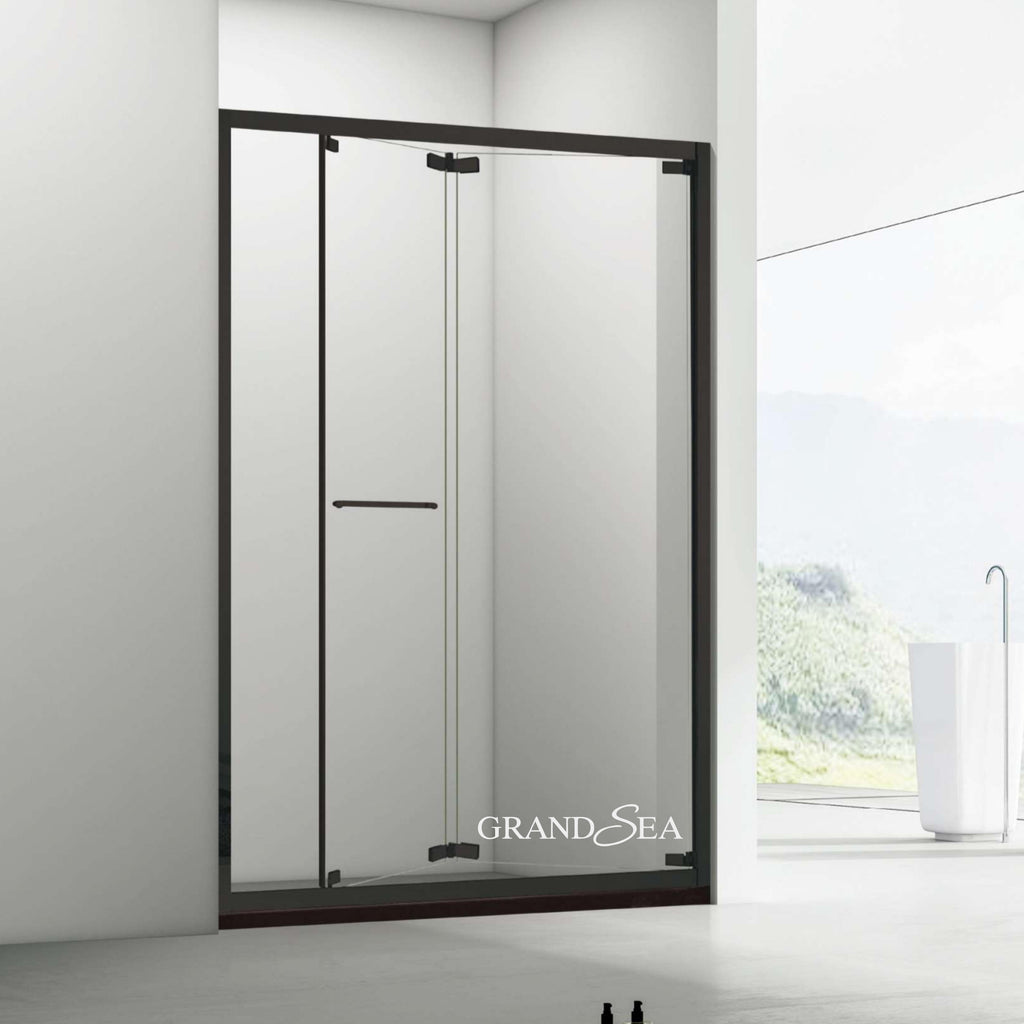 Popular Luxury Bathroom Shower Cubicle Cabinet with Frame Sliding Glass Shower Door for Hotel Use Straight Design Tempered Glass