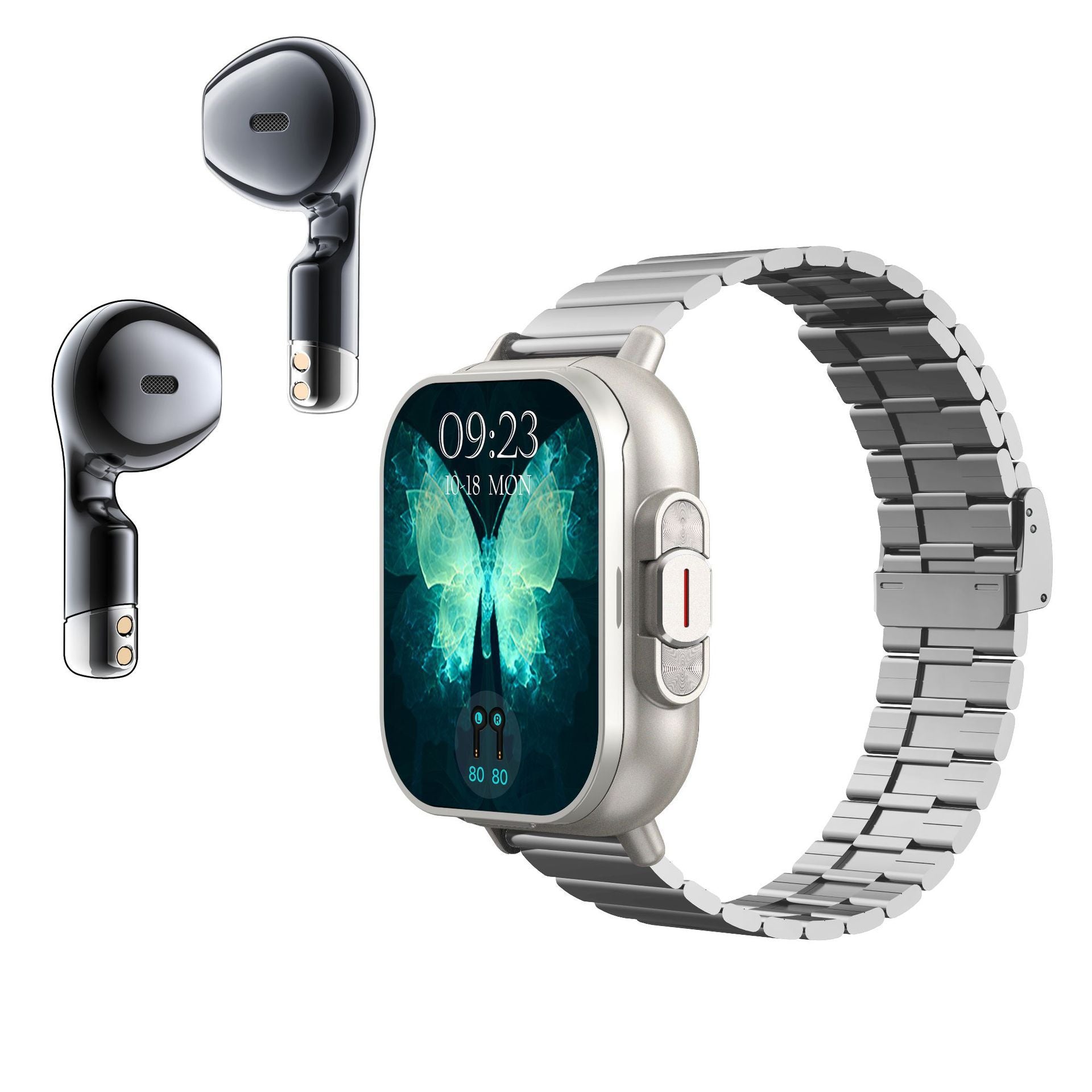 D8 Pro Smart Watch Bluetooth Call True Heart Rate Step Sleep Monitoring Hidden Bluetooth Earphone Sports