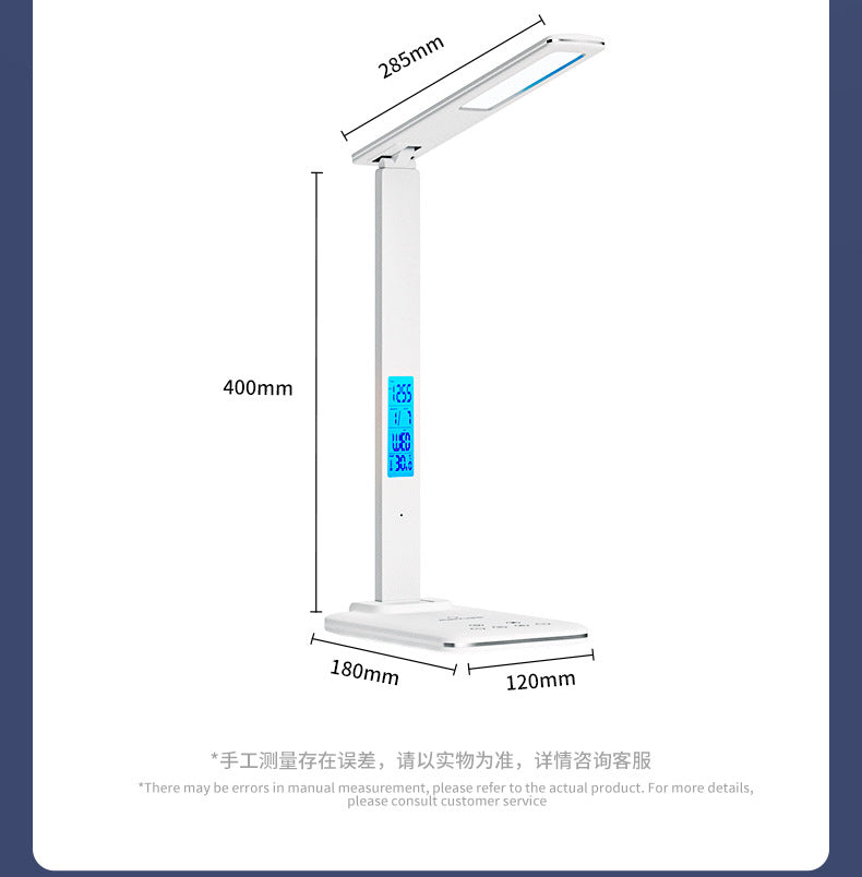 Amazon led Eye Protection Desk Lamp Study Bright Desktop Foldable15W Wireless Charging Touch Student Reading Bedside Lamp