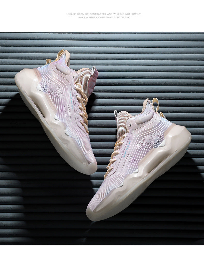 2025New Fashion Rubber Sole Sports Trendy Shoes for Teenagers, Personalized Professional High-Top Wear-Resistant Basketball Shoes