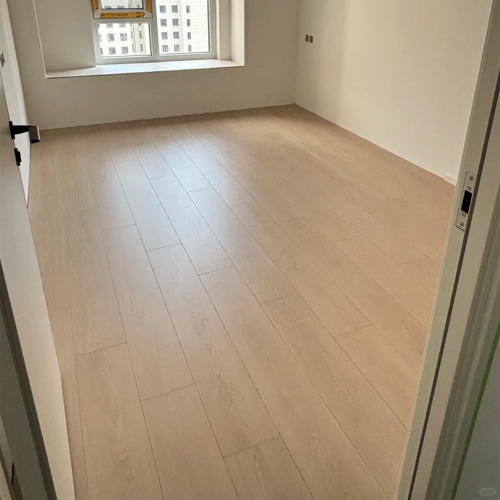 12mm Custom Three-Layer Solid Ash Wood Flooring | Engineered Manchurian Ash Plank Waterproof Anti-Slip for Home Office Outdoor