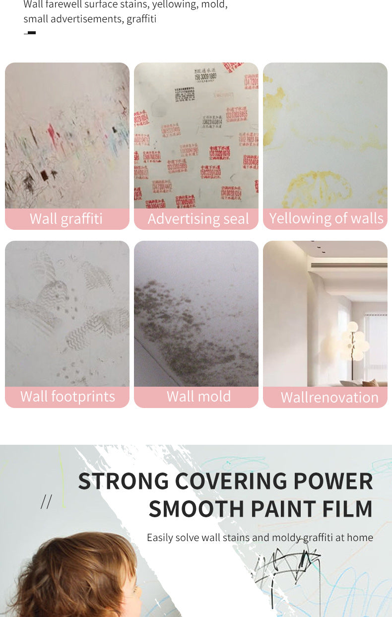 Qixia Colorful Mini Paint Coco Paint Odorless Graffiti Paint Small Roller Paint Wall Small Roller Brush Paint Latex Paint