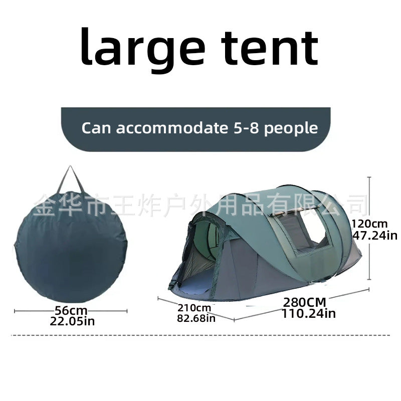 Hot-Selling Fully Automatic Hand-Pull Quick-Open Tent Travel Tent Camping Windproof Rainproof Sunproof Tent