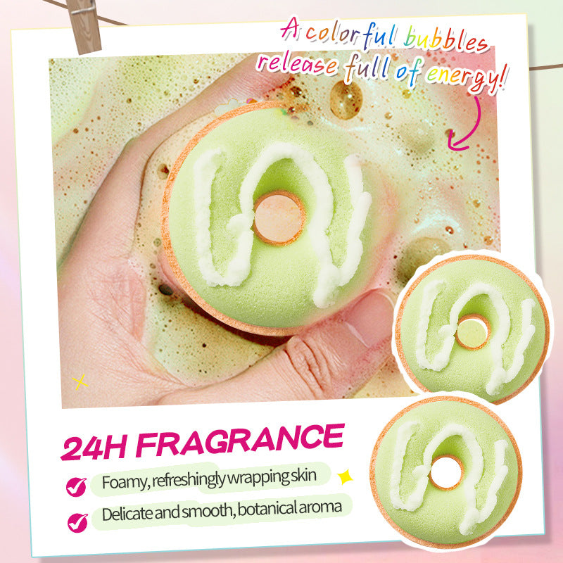 Macaron Donut Bath Salt Ball SADOER Clean Body Bath Salts  Wholesale