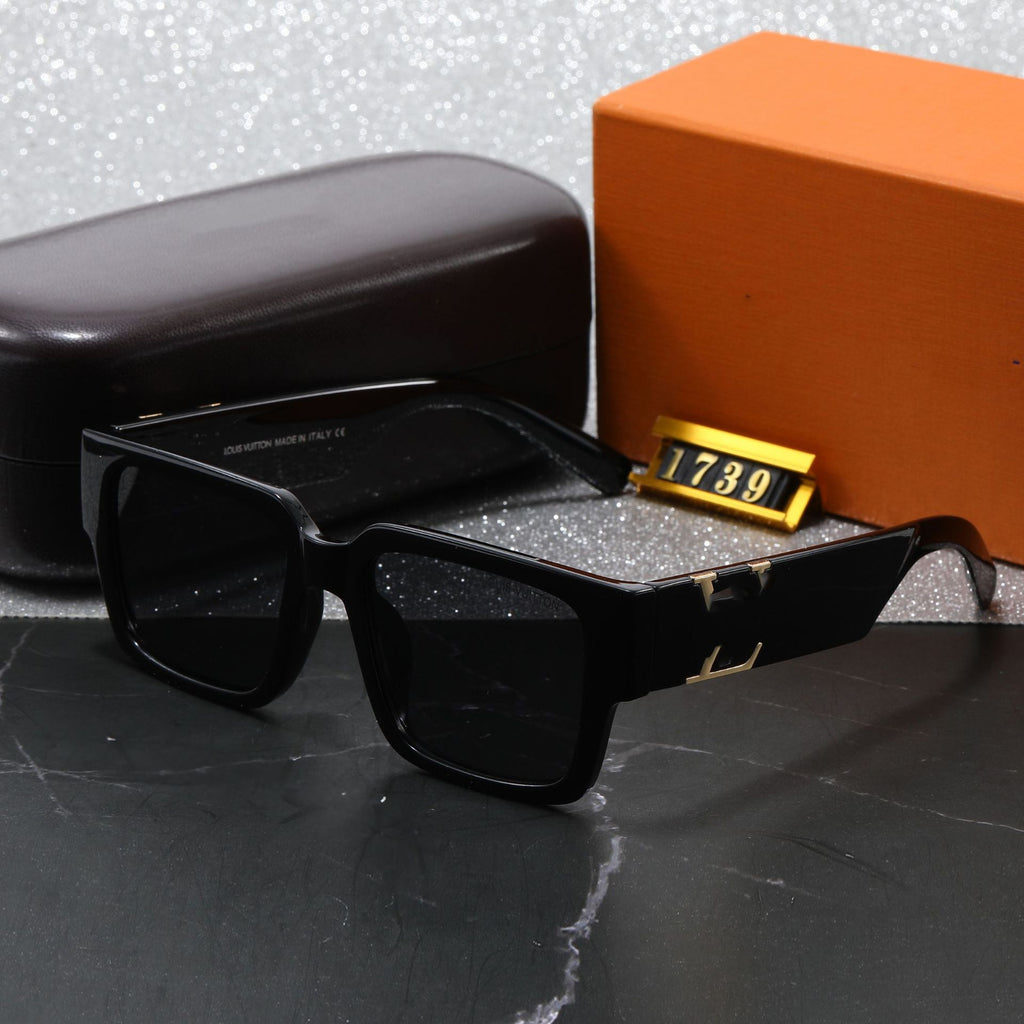 New Fashion Large Frame Square Lens Women's High-end Sunglasses European and American Trend Outdoor Sunshade Wholesale