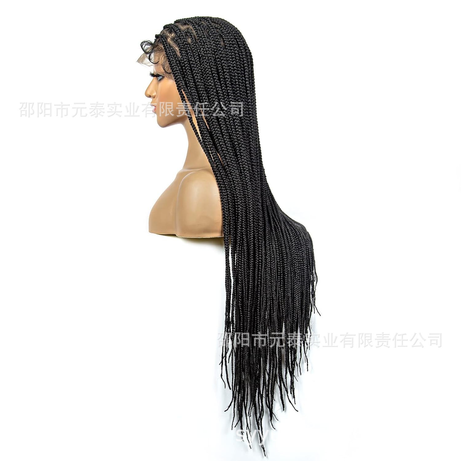 Full Double Lace 36" Braided Wigs  Cross Knotless Box Wigs