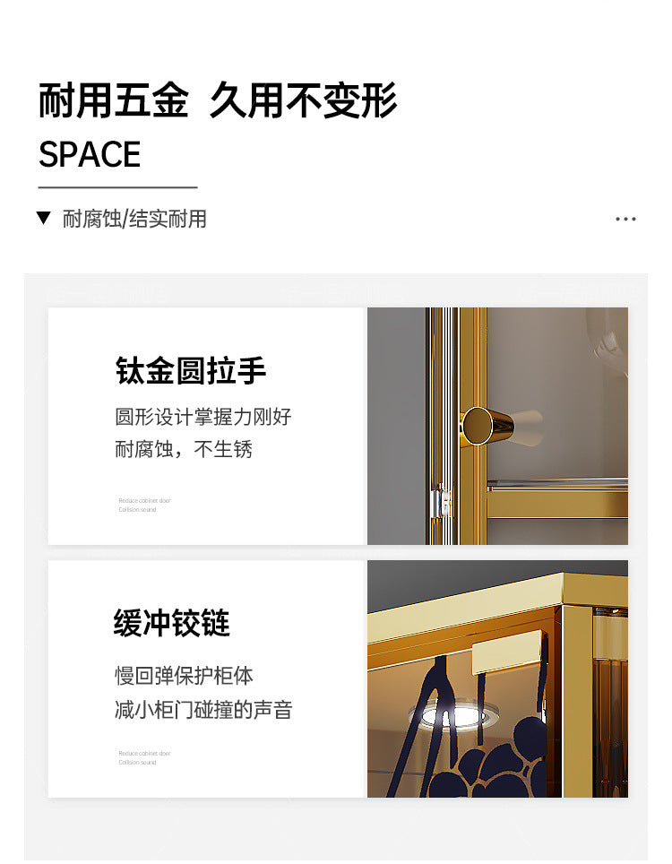 High-End Light Luxury Glass Corner Cabinet Modern Minimalist Living Room Wall Corner Cabinet Triangle Storage Cabinet Sideboard Wine Cabinet