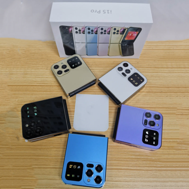 Mobile Phone i15 pro Dual SIM Non-Smartphone Flip Phone Button Elderly Phone2G Mobile Phone