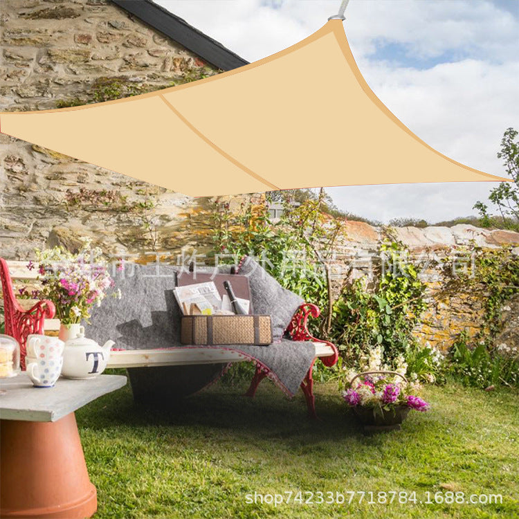 Sunshade canvas210D Outdoor Camping Sunshade Portable Sun Protection Rainproof Canopy Outdoor Awning Courtyard Pool Sunshade Sail