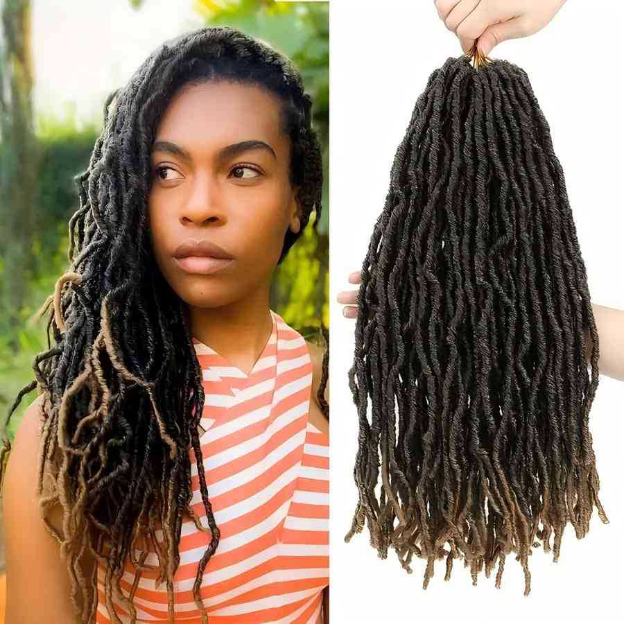 Earthworm Song Faux Locs Crochet Hair African Dreadlocks European and American Foreign Trade Synthetic Crochet Hair