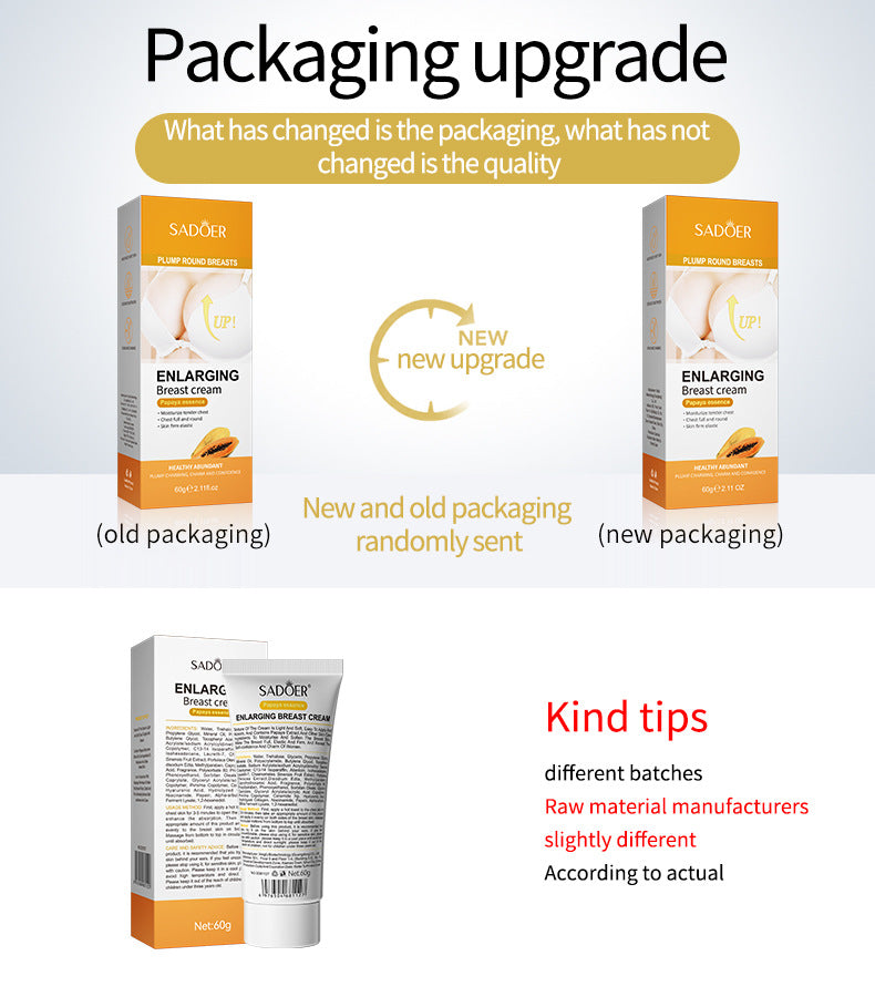 Body Cream SADOER Papaya Coconut Extract Body Care60g  Foreign Trade Factory Direct Sales