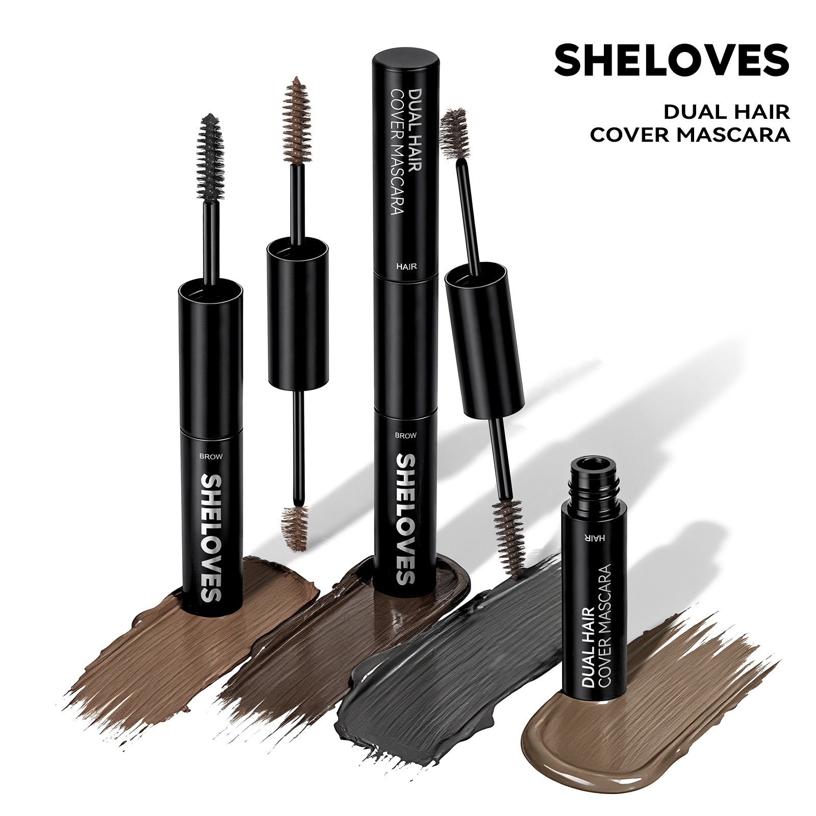 sheloves Eyebrow and Hair Dual-use Styling Stick White Hair Covering Magic Waterproof Non-Fading Disposable Hair Dye Pen