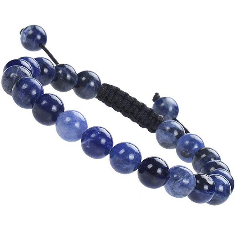 AliExpress Natural Tiger Eye Stone Bracelet Agate Couple Woven Bracelet Peacock Stone Woven Bracelet