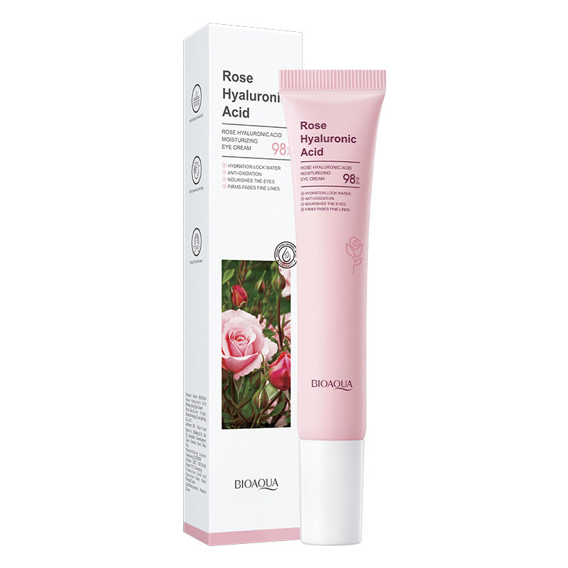 Eye Cream20gBIOAOUA Rose Rice Hyaluronic Acid Lightens Dark Circles and Eye Wrinkles Cross-Border Wholesale
