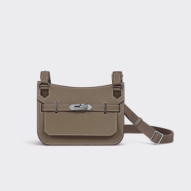 European and American retro new style high-end calfskin Kelly bag for women mini Gypsy Shoulder Crossbody Bag Genuine Leather Women's Bag