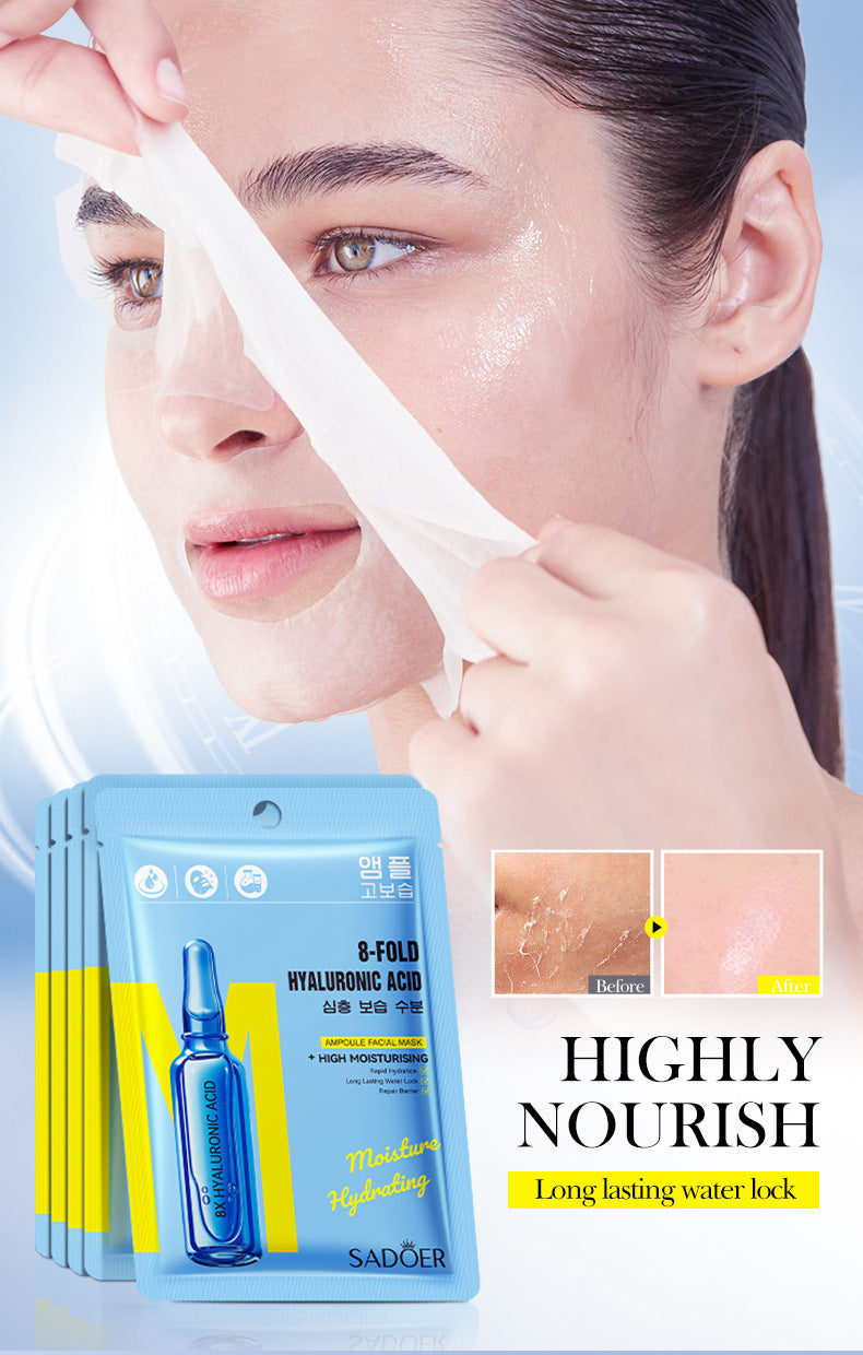 8Heavy Hyaluronic Acid Skin Rejuvenation Mask SADOER Moisturizing and Hydrating Face Mask Wholesale for  Trade