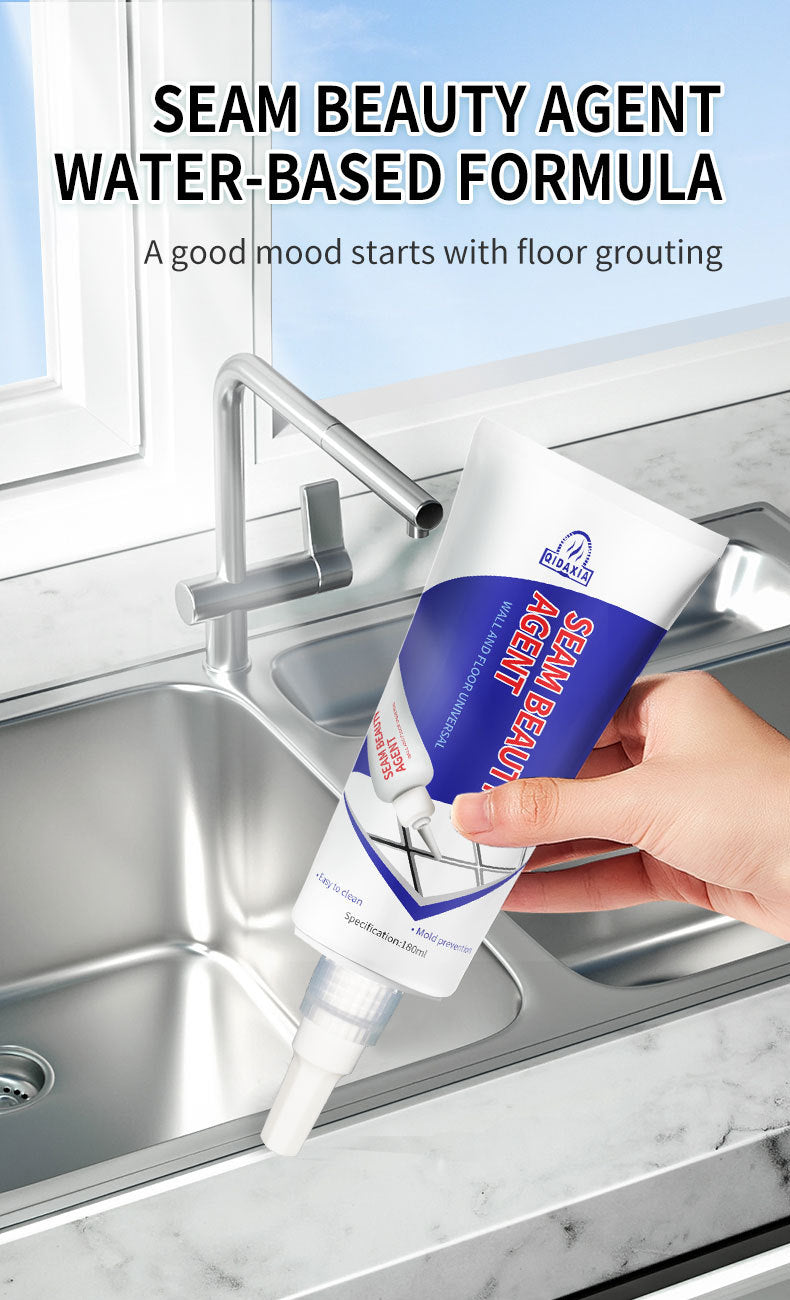 Tile Grout Water-Based Tile Floor Tile Grout Waterproof Mildew-Proof Sink Toilet Hand-Squeeze Grout