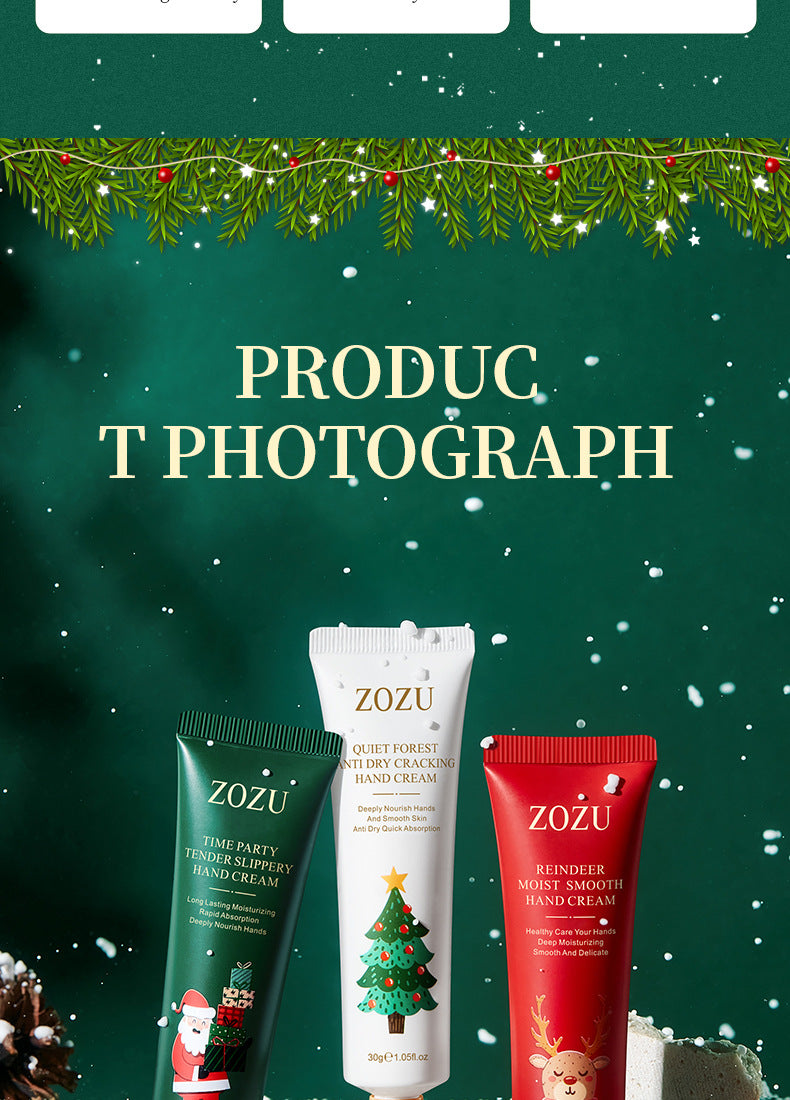 Christmas Hand Cream Set ZOZU Refreshing Moisturizing Hand Cream Gift for  Wholesale