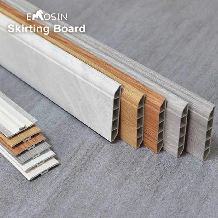 Ps Wood Spc Pvc Skirting Board Tiles