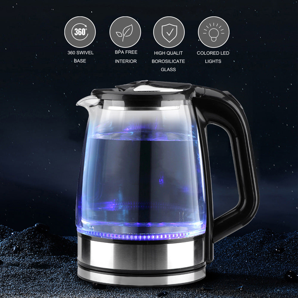 RAF European standard hot-selling household glass electric kettle2.2L Large Capacity Inner Wall Marking Kettle