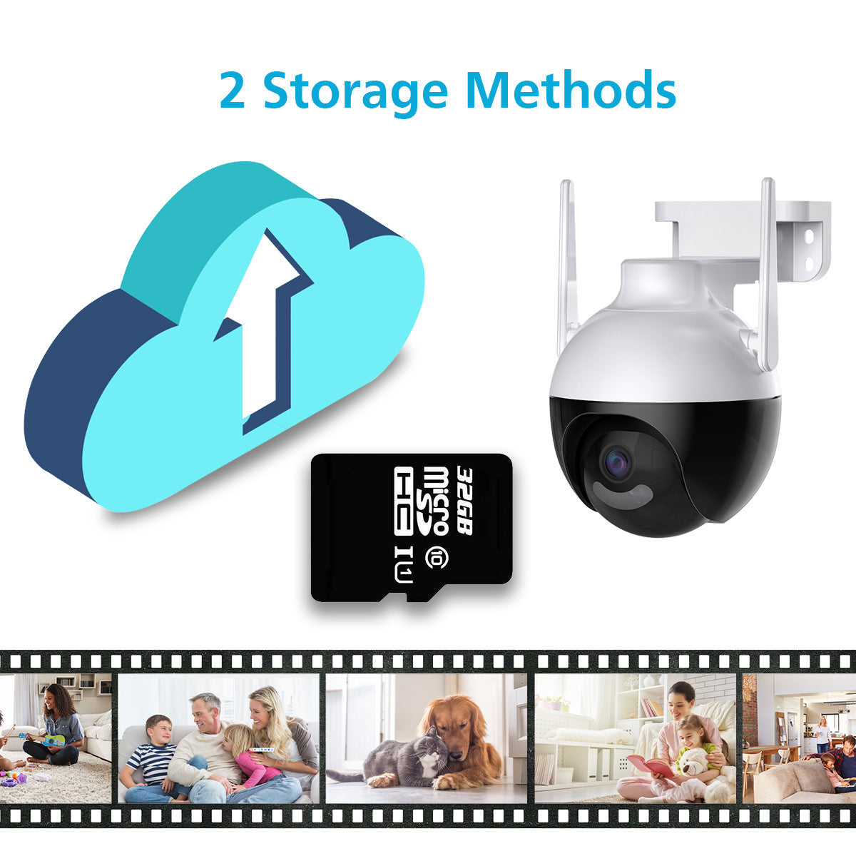 1080P Wireless WiFi360Indoor and outdoor waterproof ball camera with mobile phone remote monitoring and HD night vision