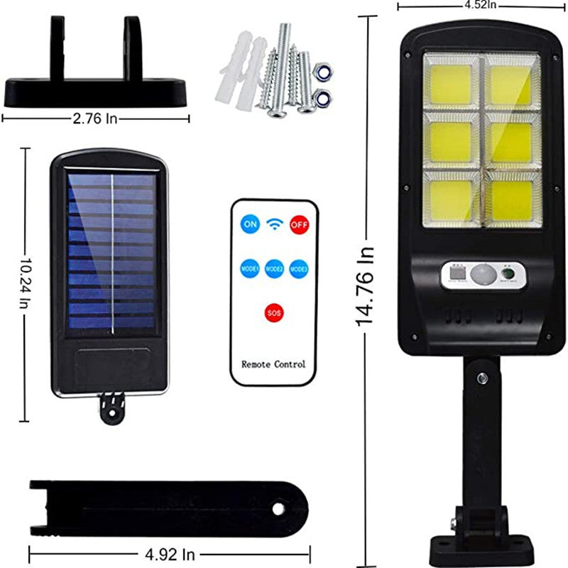 Specially designed for outdoor use120COB Solar Human Body Sensing Street Light Outdoor Waterproof Wall Light LED Garden lamp