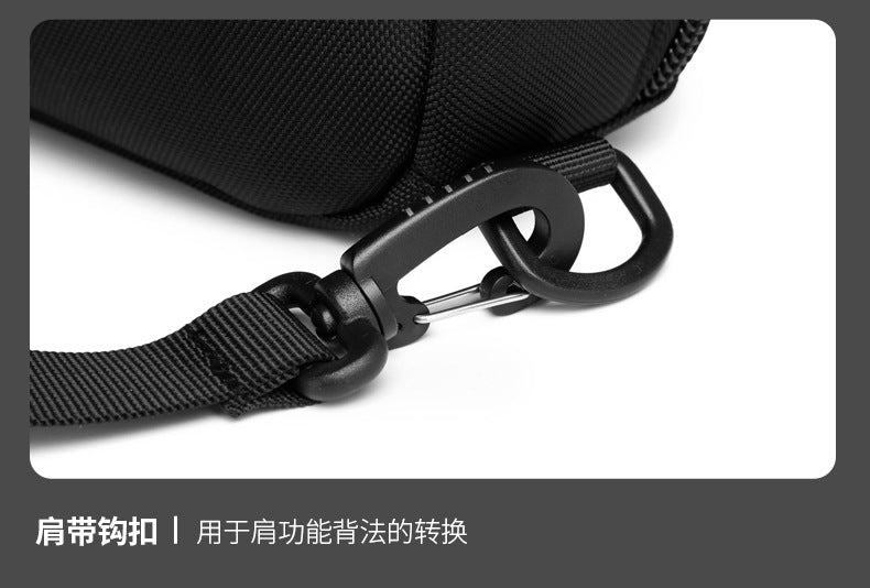 OZUKO Business Backpack Double Shoulder Laptop Bag for Men Lightweight Handheld College Student Commuting Waterproof Notebook Backpack