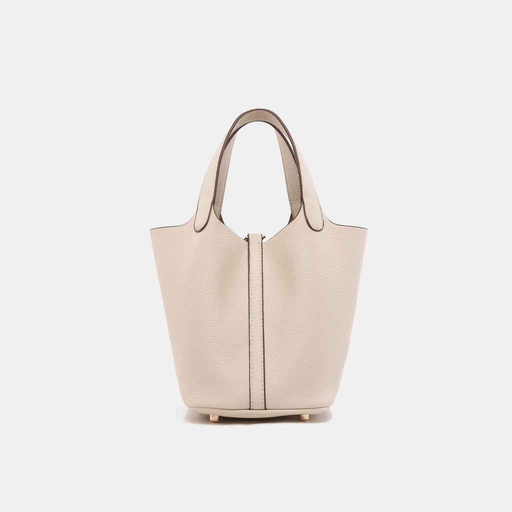 European and American Large Capacity Handbag Classic Fashion Women's Bag Niche Versatile Trendy Lychee Pattern Basket Shoulder Crossbody Bag