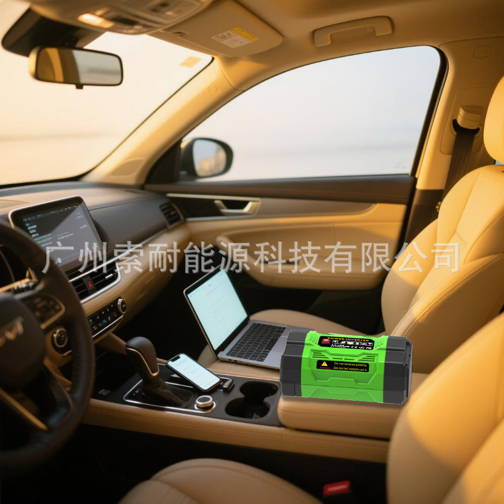European Standard Socket Car Inverter200W 300W 600W12V Turn220V Dual Socket Dual USB Double Type-C