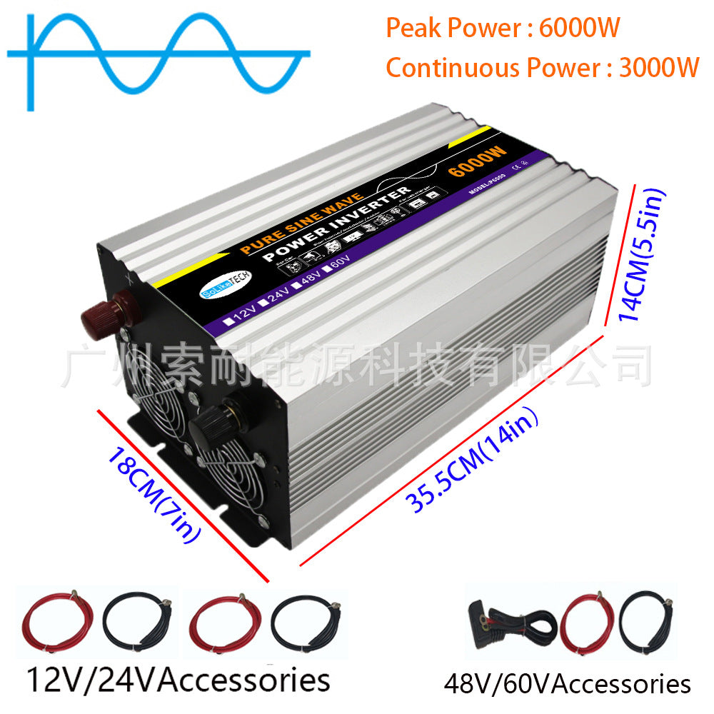 2500W 3000W 4000W Pure Sine Wave Inverter12V/24V/48V/60V Turn AC220V Export