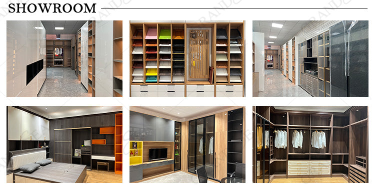 Best Selling in 2024 Luxury Bedroom Wall Wardrobe Design Custom Glass Door Wardrobe Bedrooms Walk in Closet