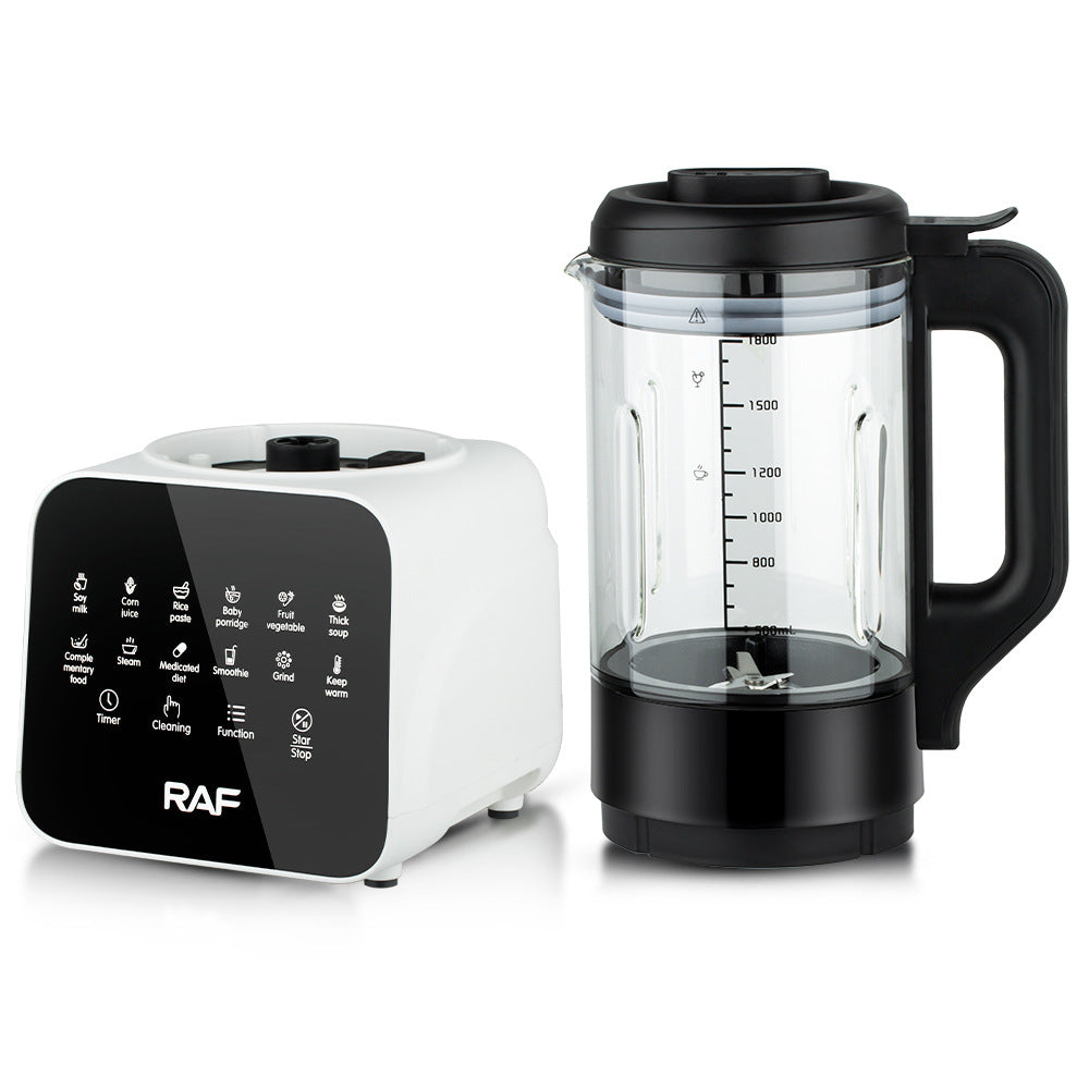 RAF European Standard Multifunctional Juicer Household Fully Automatic Fruit and Vegetable Juicer Blender Glass Cup1.8L