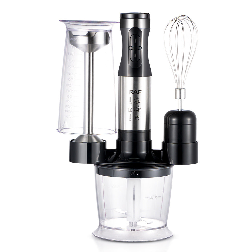 RAF European Standard Multi-Functional 4-in-1 Cooking Stick Baby Food Electric Stirring Stick Cooking Machine Juicing and Cutting Vegetables