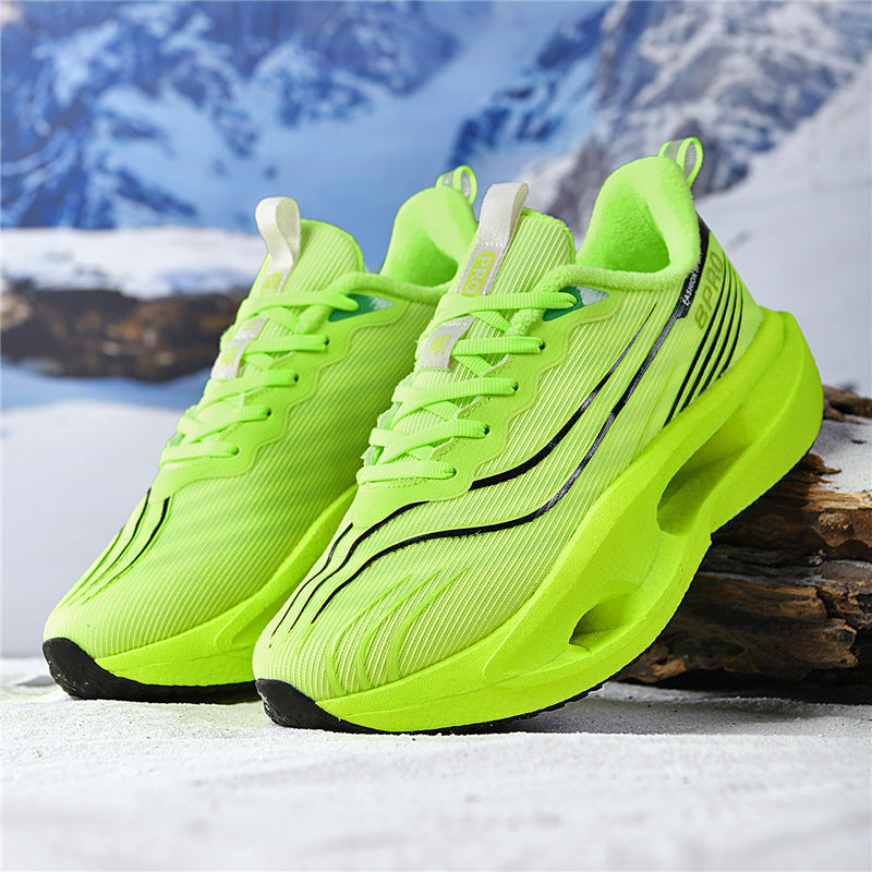 Friction Sound Real Explosion Soft Sole Breathable Racing Running Shoes Unisex Versatile Shock Absorption Anti-Slip Couple Casual Sports Shoes