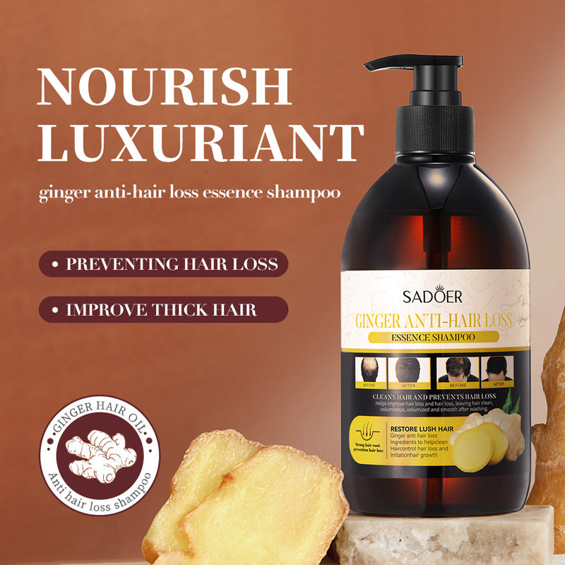 Ginger Anti-Hair Loss Shampoo500ml SADOER Plant Shampoo  Wholesale