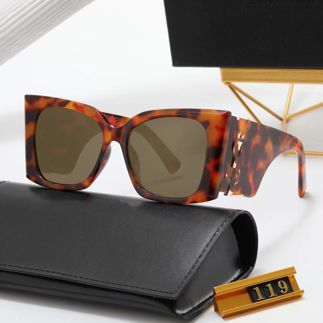 Yang Shulin's Same Style High-Quality Fashion Sunglasses Cat Eye Women's Sunglasses Sun Protection UV Protection Men's Style119