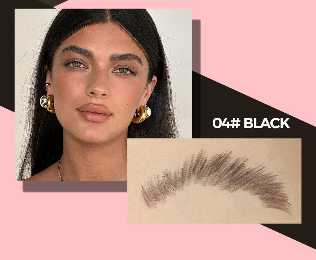 Four-Prong Eyebrow Pencil Wild Eyebrow Waterproof Smudge-Proof Four-Claw Split Liquid Eyebrow Pencil