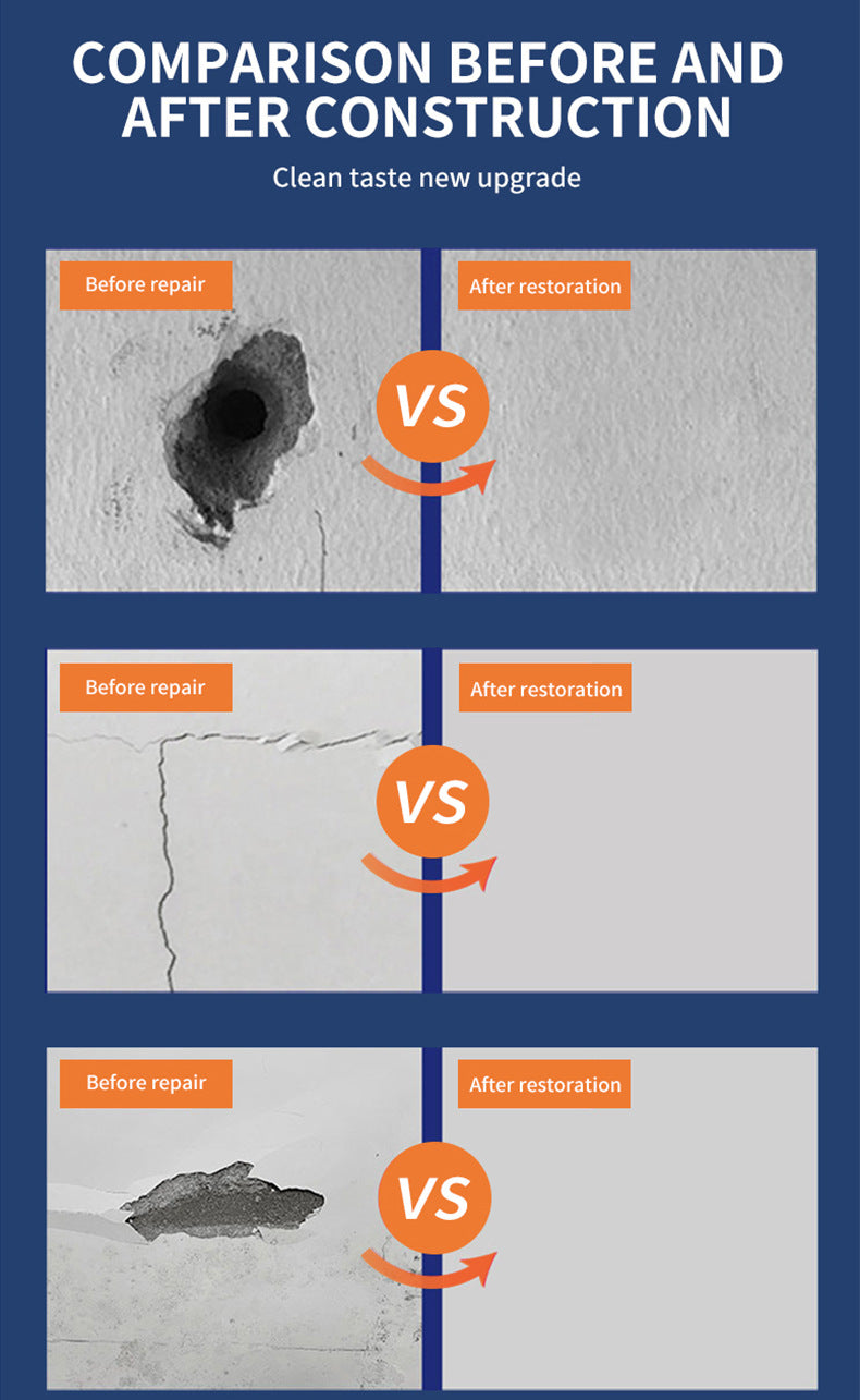 Qixia Wall Repair Paste Anti-Mold Crack Nail Hole Repair Paste White Putty Paste Household Wall Repair Paste