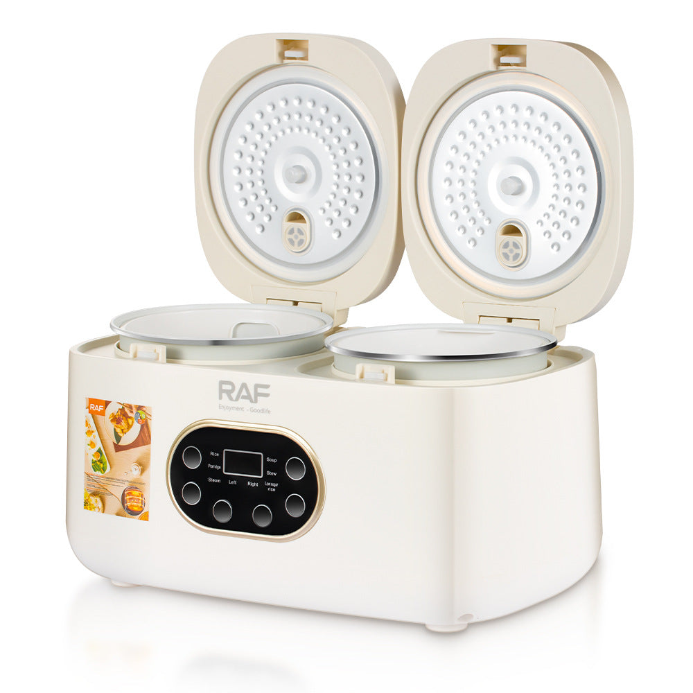 RAF European Standard Rice Cooker Smart2L Fully Automatic Health Care Household Stainless Steel Double Pot Multi-Functional R.5419