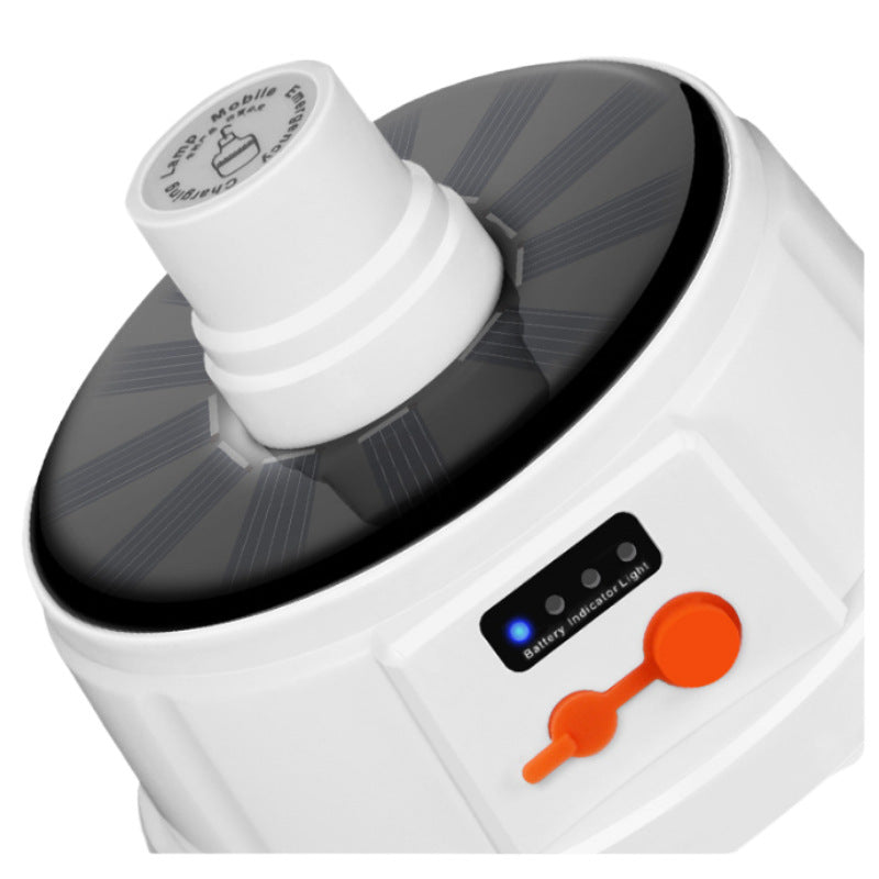 Solar Lamp LED Foldable Bulb Light Home Power Outage Emergency Light Tent Light Camping Light Night Market Stall Light