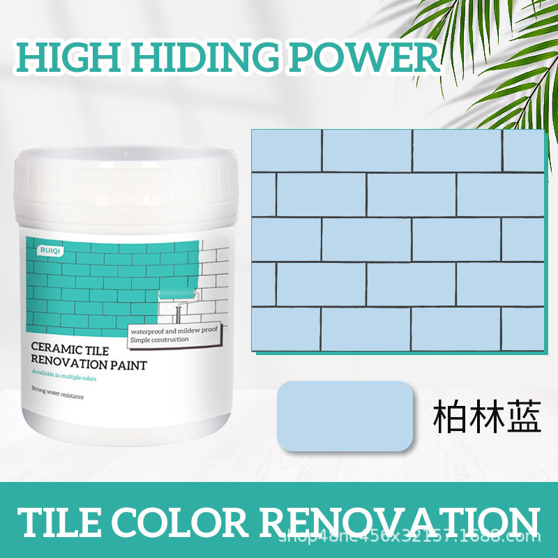 Tile Paint Bathroom Kitchen Floor Tiles Wall Tiles Marble Renovation Color Change Paint Wear-resistant Glass Color Change Paint