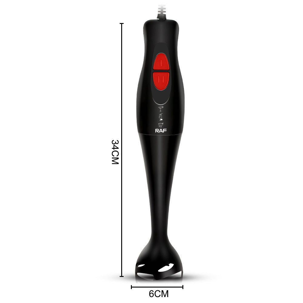 RAF European Standard Handheld Cooking Stick Electric Mixer Single Stick Juicing, Egg Beating, Mixing, Household Use