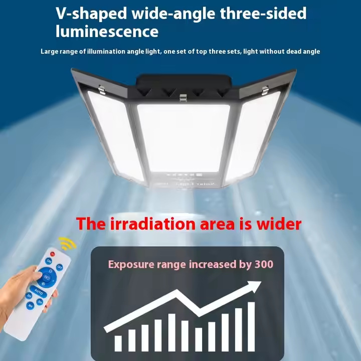 Solar Outdoor Garden Waterproof Split Flood Light, Automatically Charges During the Day and Lights up Automatically at Dusk