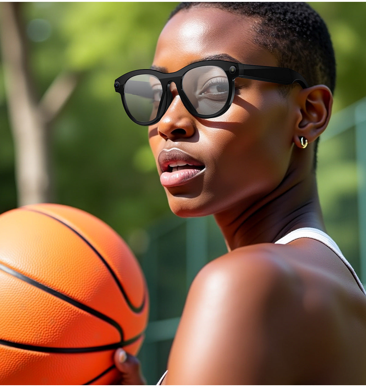 M88Smart Glasses200100 Megapixel Camera with Image Stabilization1080P Video Recording AI Simultaneous Translation Character Recognition