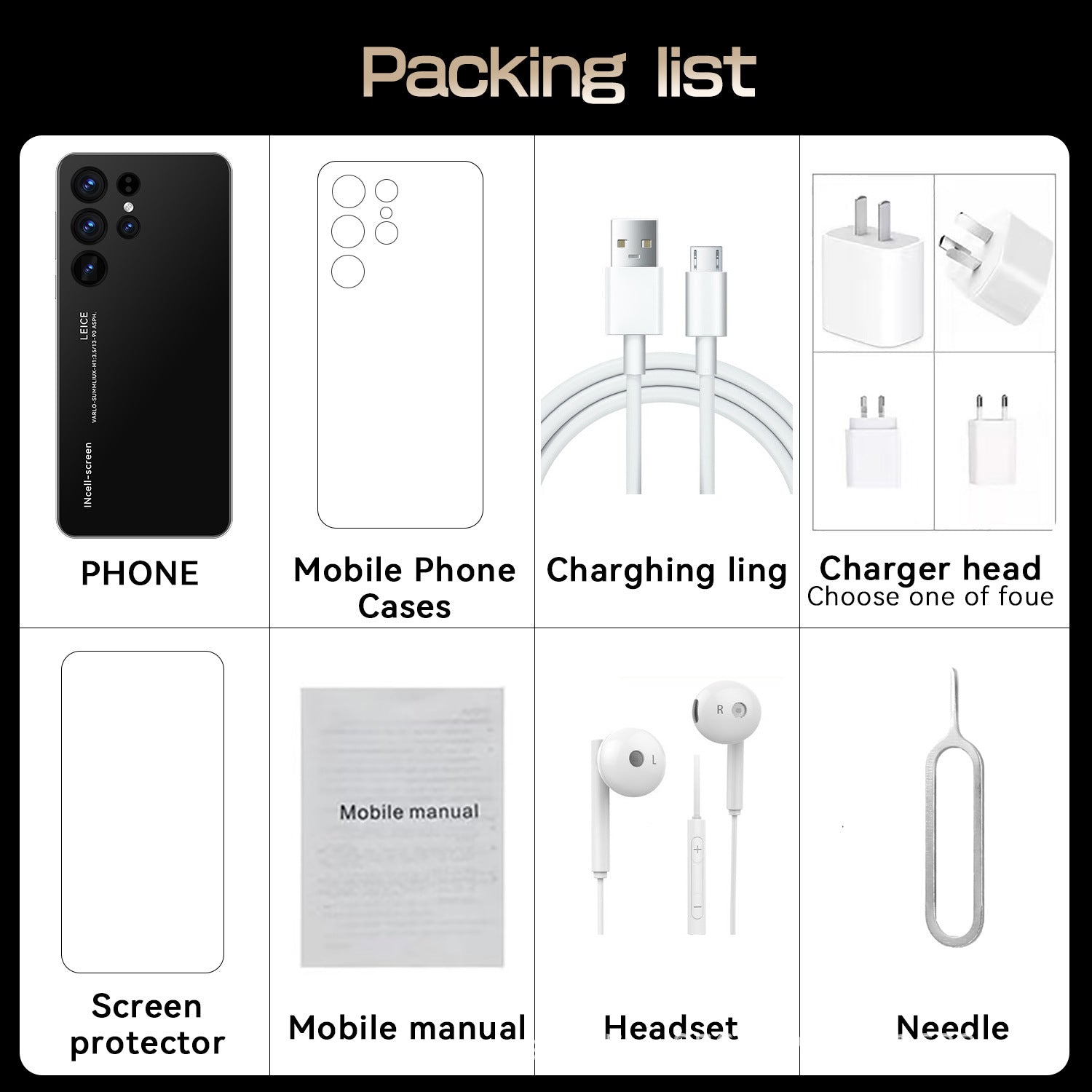 S23+Ultra Specially designed for mobile phones7.3Large Screen HD16+1T Large Memory Mobile Phone Source Factory
