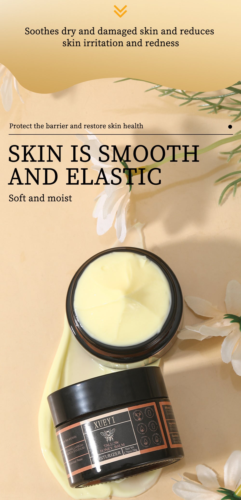 In Stock Moisturizing Skin Cream Grass-Fed Organic Face Cream Moisturizing Cream Body Lotion Skincare Lip Balm