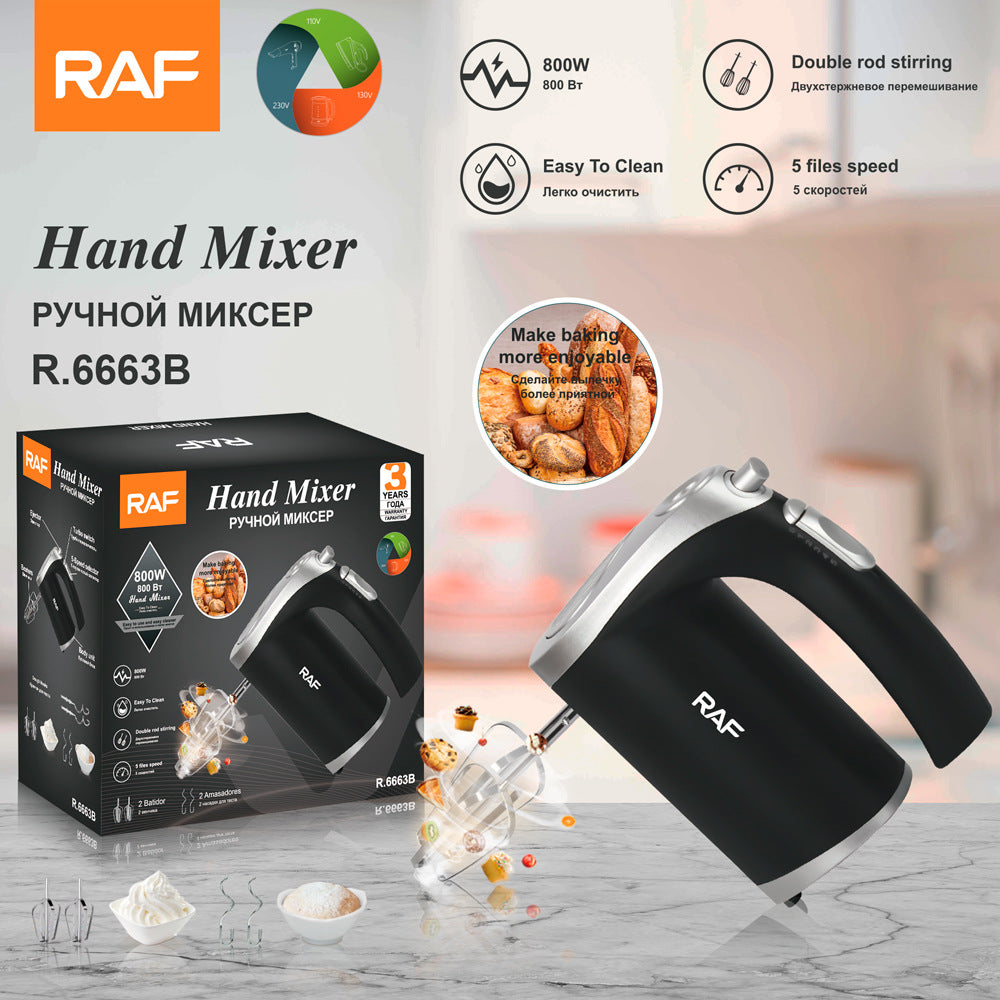 RAF EU Standard Baking Small Cake Mixer Automatic Egg Beater Cream Egg Beater Electric R.6663