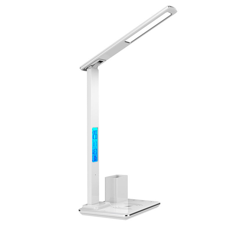 Office Pen Holder Desk Lamp Wireless Charging Touch Eye Protection Desk Lamp Student Dormitory 7-in-1 Multifunctional Night Light