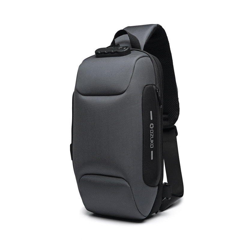 OZUKO Tactical Chest Bag Men's Crossbody Bag Waterproof Multifunctional High-end Outdoor Portable Bag Cycling Shoulder Bag