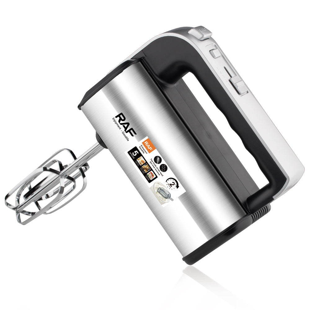 RAF European Standard Fully Automatic Handheld Household Electric Egg Beater Baking High-Power Whisk Cream Mixer
